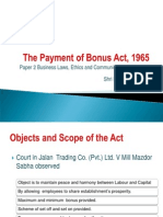 Payment of Bonus Act