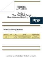 Your First XNA Game Resolution and Loading Content