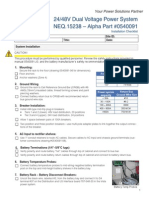 0540091-J1 a Installation Checklist