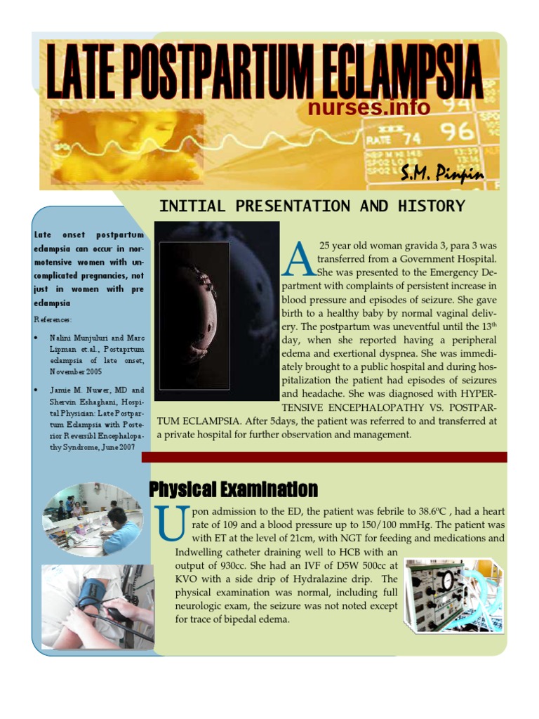 Late Postpartum Eclampsia | PDF | Rtt | Health Sciences