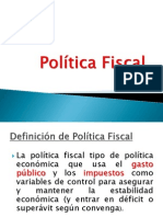 Politica Fiscal y Monetaria