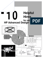 Helpful Hints for using the HP Advanced Design System