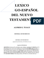 Lexico Griego Español Del Nuevo Testamento - Alfred Tuggy