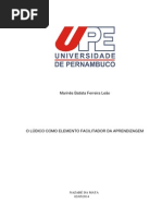 o Lúdico Como Elemento Facilitador Da Aprendizagem