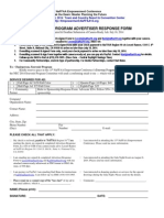 Souvenir Program Advertiser Response Form for NaFFAA Empowerment Conference San Diego 2014