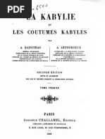 Download La Kabylie et les Coutumes kabyles 13 par Hanoteau et Letourneux 1893 by Tamkait - la Bibliothque amazighe berbre internationale SN23343710 doc pdf