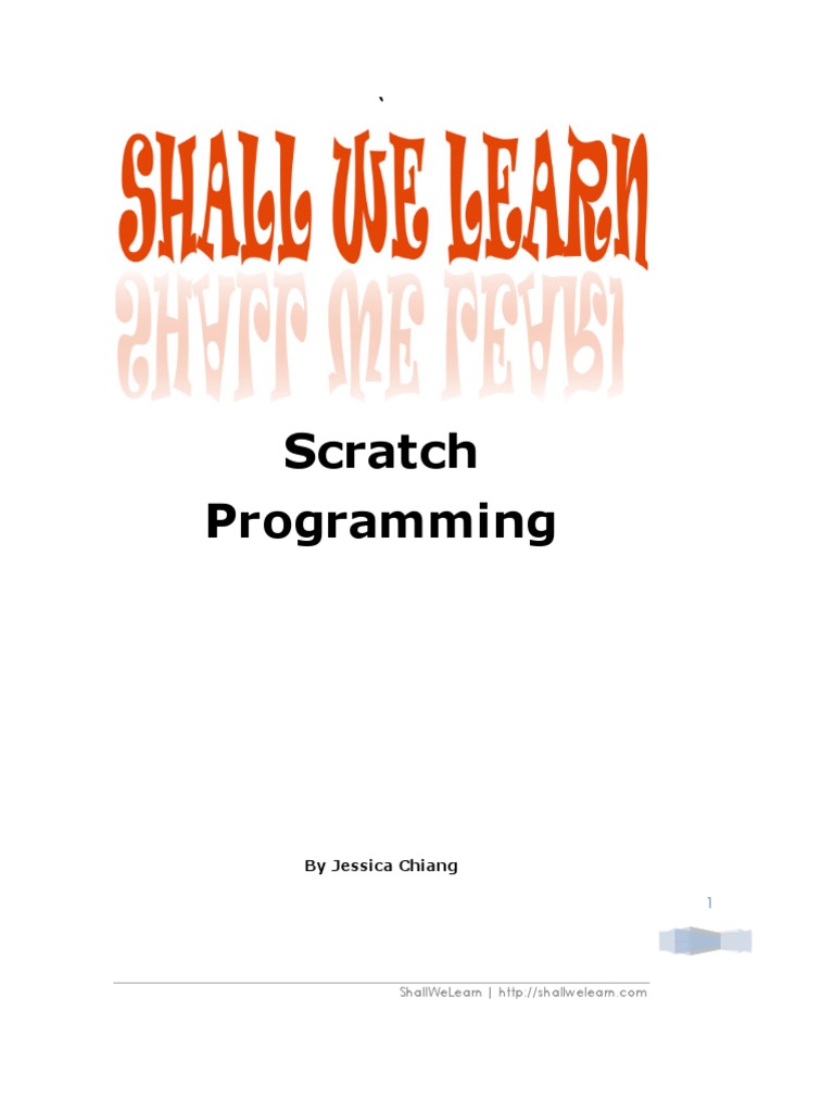 Shall We Learn Scratch Programming Ebook | PDF | Scratch (Programming ...
