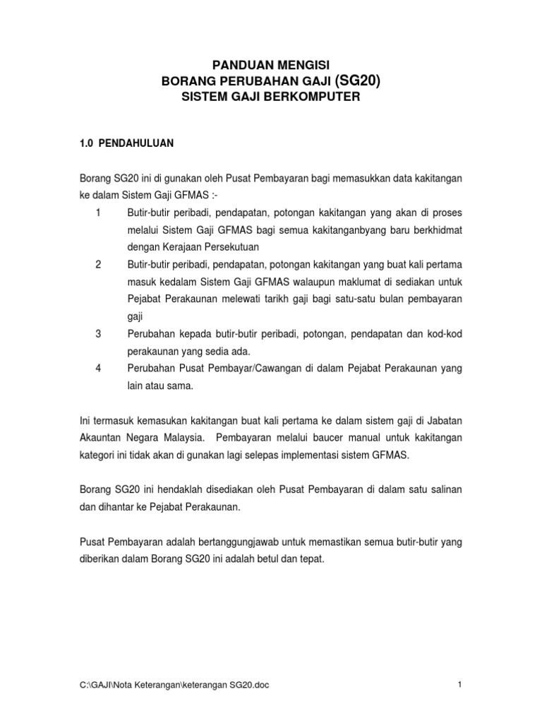 Contoh Surat Keterangan Pembayaran Gaji Secara Tunai