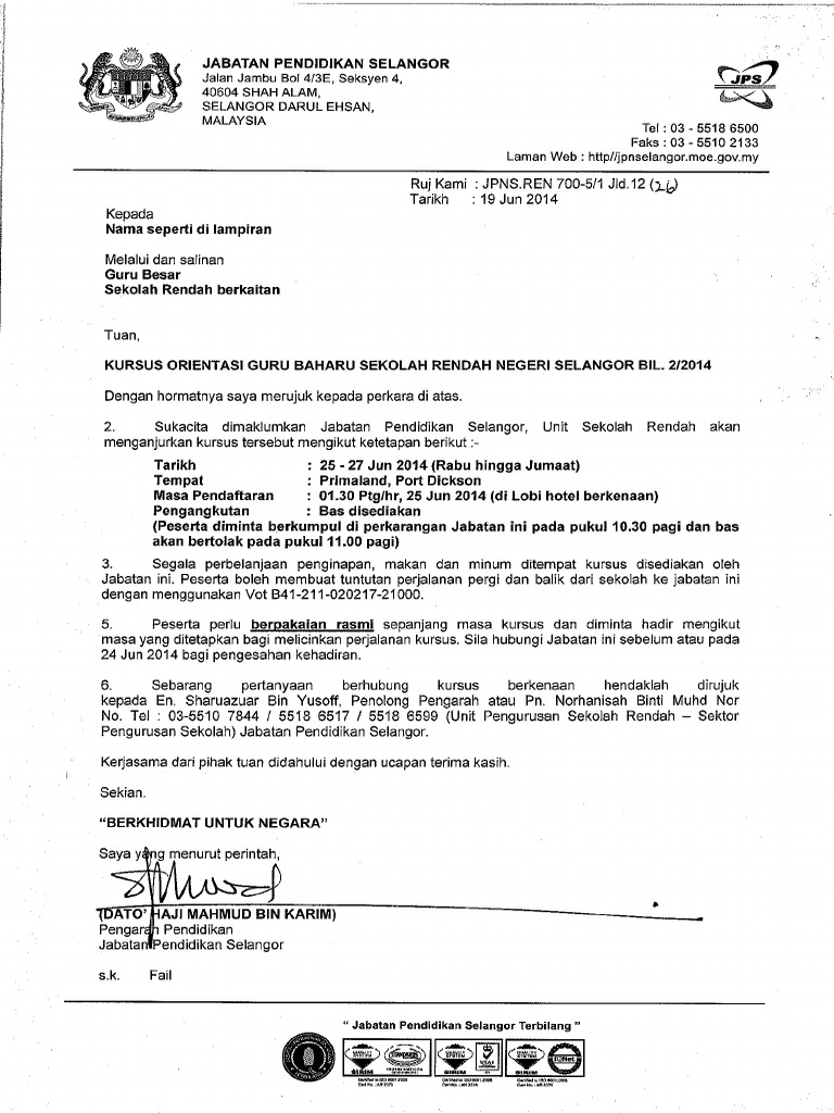 contoh surat rasmi kerajaan contoh surat rasmi kerajaan