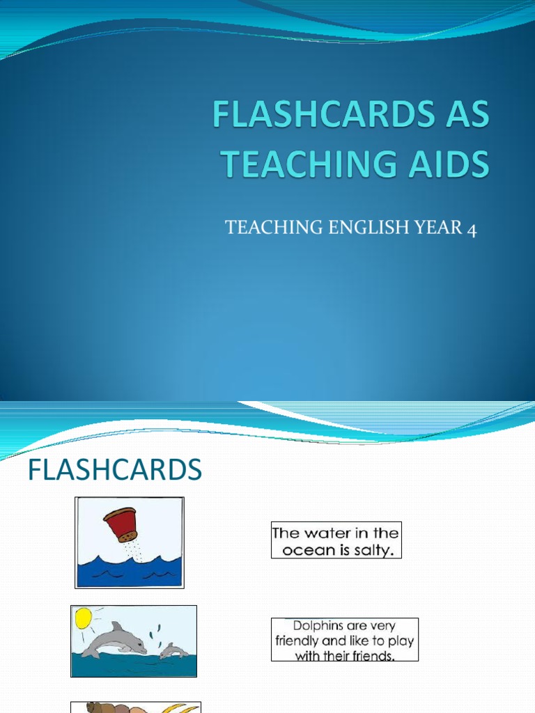 Flashcards As Teaching Aids PDF