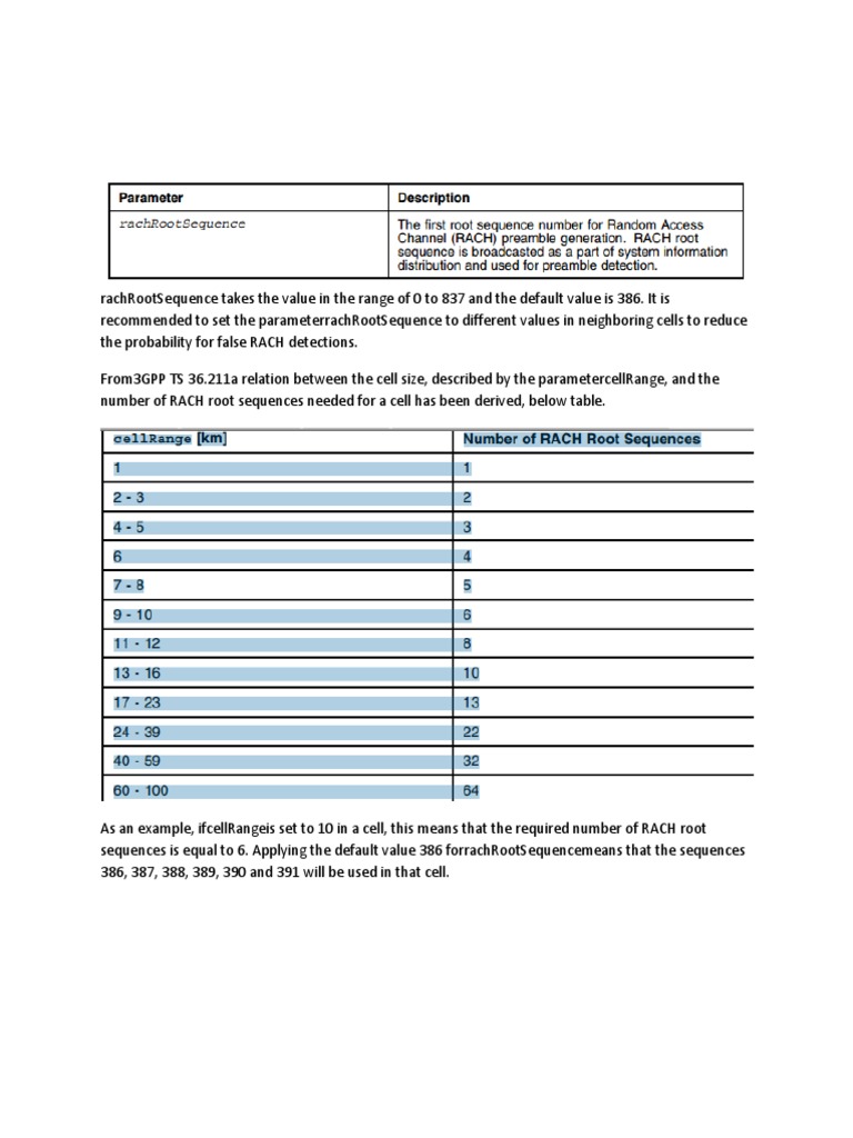 RACH Root Sequence Planning in LTE | PDF | Science & Mathematics