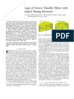 Theory and Design of Octave Tunable Filters With Lumped Tuning Elements