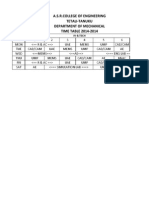 Time Table 2015
