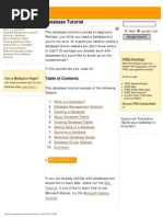 Database Tutorial
