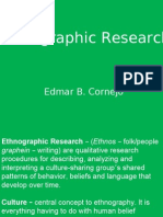 Ethnographic Research