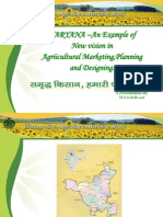 HARYANA an Example of New Vision in Agriicultural Marketing Planning and Designing1