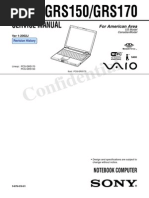 Service Manual: PCG-GRS150/GRS170