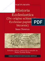 Historia Ecclesiastica (De Origine Schismatico Ecclesiae Papisticae Bicornis) - Newton, Isaac