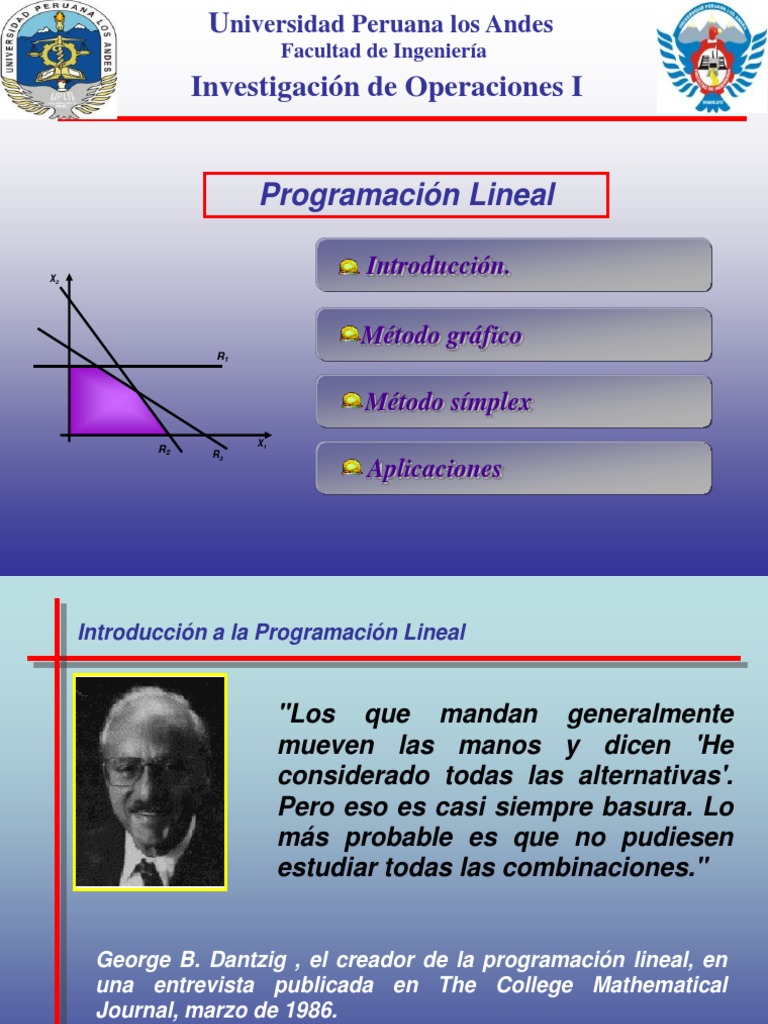 Introduccion A La Programacion Lineal | PDF | Programación lineal ...