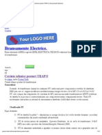 Cerinte Tehnice Posturi TRAFO - Bransamente Electrice