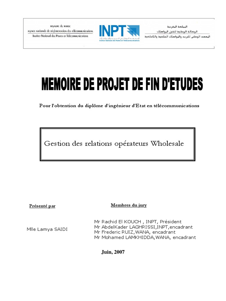 Étude Réseau International WANA | PDF | Commutation d'étiquette ...