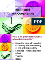 Differnece between Roles and Responsibilities