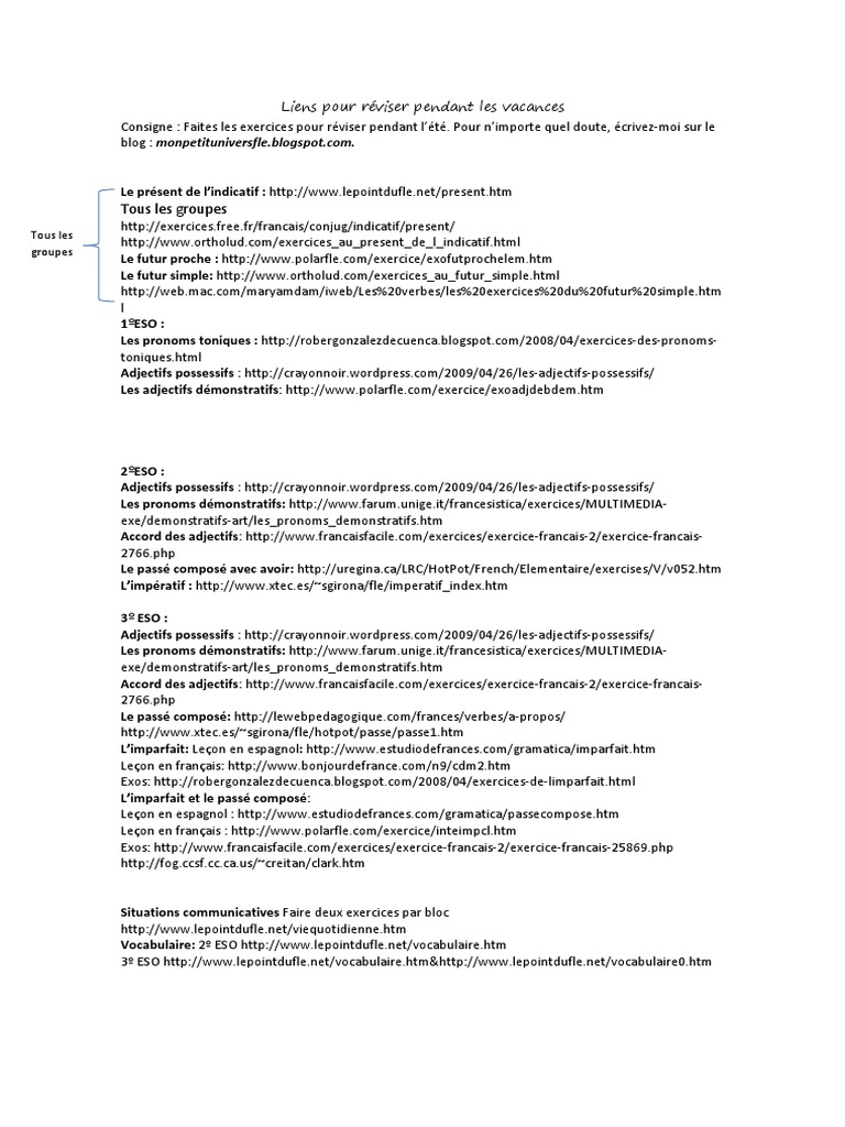 Pendant les vacances essay image