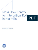 Mass Flow Control For Intercritical Rolling