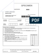 OCR GCSE Music Specimen Listening Paper