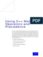 Using C++ Math Operators and Precedence: Example