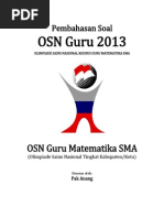 Download Pembahasan Soal OSN Guru Matematika SMA 2013 Tingkat Kabupaten Kota by Bang Awan SN233502673 doc pdf