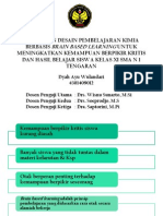 Penerapan Desain Pembelajaran Kimia Berbasis Brain Based Learning