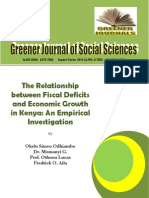 The Relationship between Fiscal Deficits and Economic Growth in Kenya