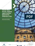 Italian M&A Forum: Seizing Opportunities Beyond The Financial Crisis