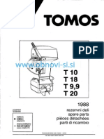 Katalog Rezervnih Delov Tomos Izven Krrmni Motor T10 T9.9 T18 T20
