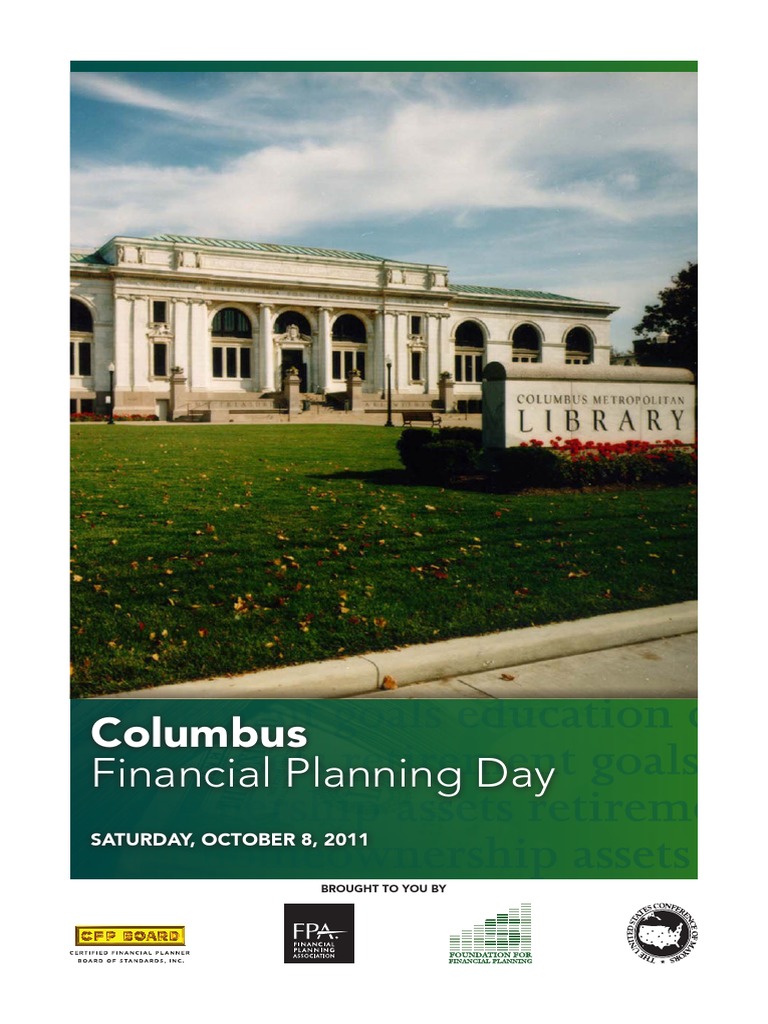 Program for Columbus (Ohio) Financial Planning Day, 8 October 2011