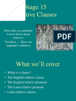 Relative Clauses in Latin