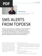 SMS Alerts From TOPdesk