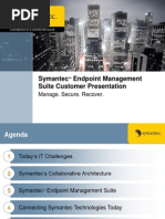 Symantec Endpoint Management Suite Customer Presentation: Manage. Secure. Recover