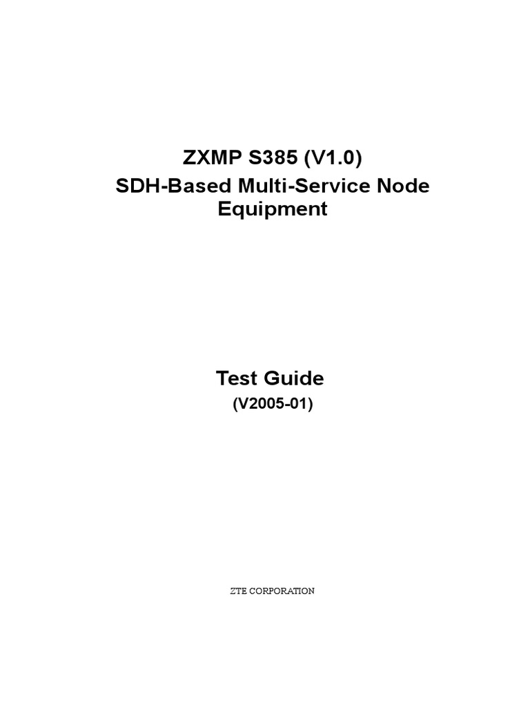 ZXMP S385 Test Guide for EMS Functions | PDF | Teaching Methods & Materials