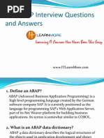 SAP ABAP Interview Questions and Answers: Learning IT Courses Has Never Been This Easy