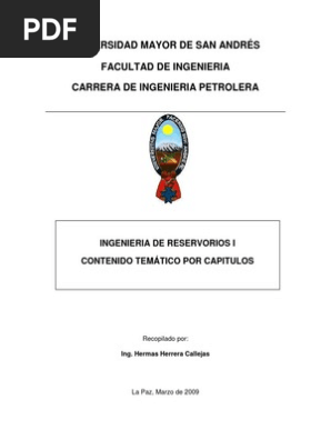 Ingenieria De Reservorios I Petroleo Deposito De Petroleo