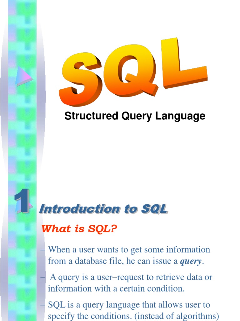 SQL ppt | Sql | Table (Database)