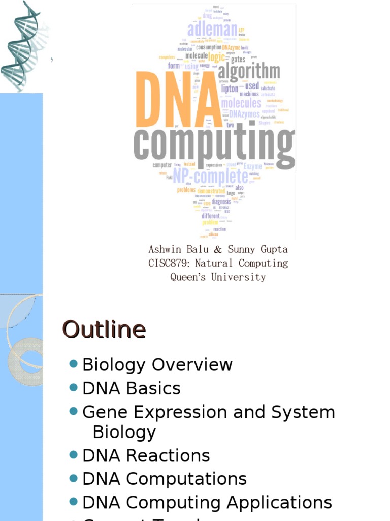 Computing With DNANov28th2009 | PDF | Proteins | Mitochondrial Dna