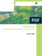 Monitoreo de Cultivos de Coca en Colombia 2014