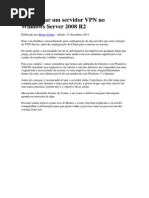 Como Criar Um Servidor VPN No Windows Server 2008