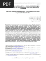 A INTELIGÊNCIA NATURALISTA E A EDUCAÇÃO EM ESPAÇOS NÃO FORMAIS