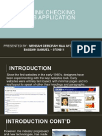 Url Link Checking Web Application: Presented By: Mensah Deborah Naa Ayorkor Bassah Samuel