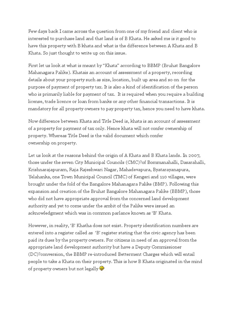 Bda, Bmrda | PDF | Ownership | Property Tax
