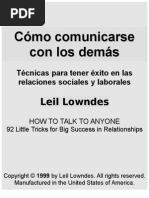 Lowndes, Leil (1999) - Resumen-Como Comunicarse Con Los Demas